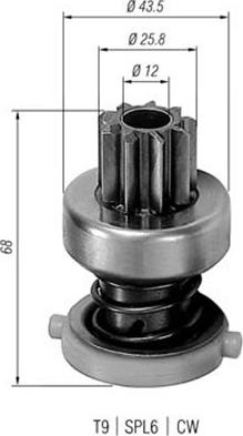 Magneti Marelli 940113020182 - Pogonski Zupčanik, starter www.molydon.hr