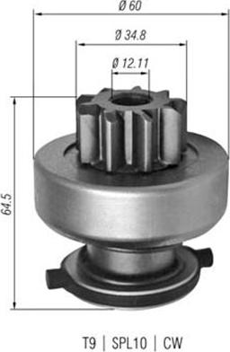 Magneti Marelli 940113020349 - Pogonski Zupčanik, starter www.molydon.hr