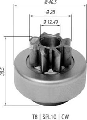 Magneti Marelli 940113020345 - Pogonski Zupčanik, starter www.molydon.hr