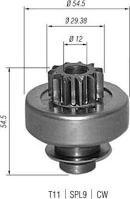 Magneti Marelli 940113020347 - Pogonski Zupčanik, starter www.molydon.hr