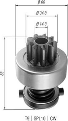 Magneti Marelli 940113020358 - Pogonski Zupčanik, starter www.molydon.hr