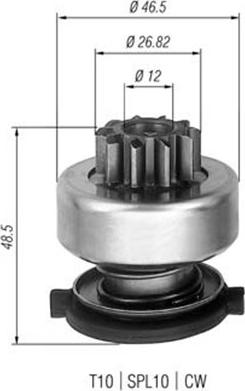 Magneti Marelli 940113020309 - Pogonski Zupčanik, starter www.molydon.hr