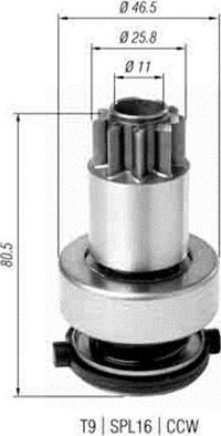 Magneti Marelli 940113020385 - Pogonski Zupčanik, starter www.molydon.hr