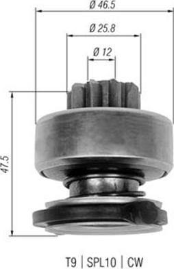 Magneti Marelli 940113020329 - Pogonski Zupčanik, starter www.molydon.hr