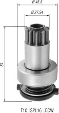 Magneti Marelli 940113020374 - Pogonski Zupčanik, starter www.molydon.hr