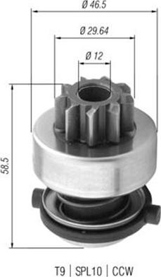 Magneti Marelli 940113020371 - Pogonski Zupčanik, starter www.molydon.hr