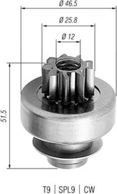 Magneti Marelli 940113020240 - Pogonski Zupčanik, starter www.molydon.hr