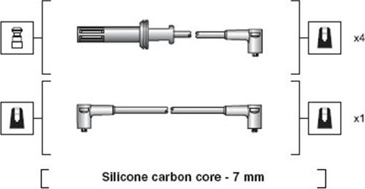 Magneti Marelli 941318111117 - Set kablova za paljenje www.molydon.hr