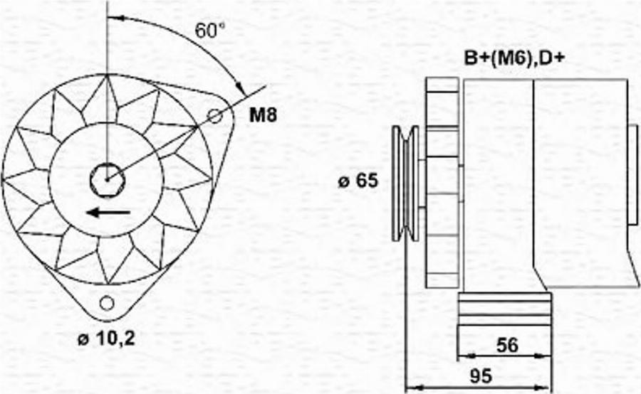 Magneti Marelli 943 34 600 301 0 - Alternator www.molydon.hr