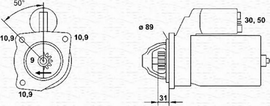 Magneti Marelli 9432 52205 010 - Starter www.molydon.hr