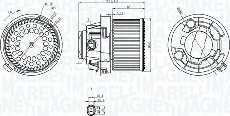 Magneti Marelli 069412258010 - Ventilator kabine/unutrasnjeg prostora www.molydon.hr