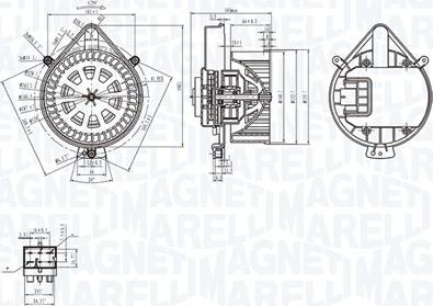 Magneti Marelli 069412281010 - Ventilator kabine/unutrasnjeg prostora www.molydon.hr