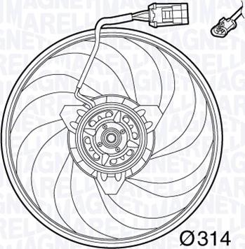 Magneti Marelli 069422565010 - Ventilator, hladjenje motora www.molydon.hr