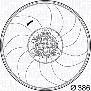 Magneti Marelli 069422563010 - Ventilator, hladjenje motora www.molydon.hr