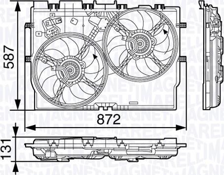 Magneti Marelli 069422584010 - Ventilator, hladjenje motora www.molydon.hr