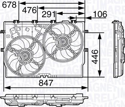 Magneti Marelli 069422579010 - Ventilator, hladjenje motora www.molydon.hr