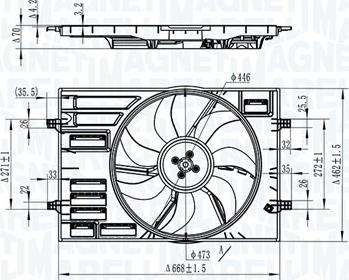 Magneti Marelli 069422828010 - Ventilator, hladjenje motora www.molydon.hr