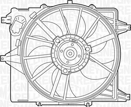 Magneti Marelli 069422345010 - Ventilator, hladjenje motora www.molydon.hr