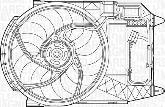 Magneti Marelli 069422280010 - Ventilator, hladjenje motora www.molydon.hr