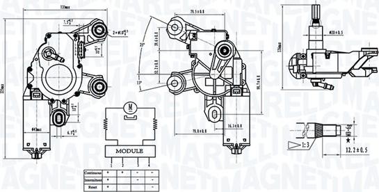 Magneti Marelli 064072300010 - Motor brisača www.molydon.hr