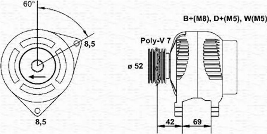 Magneti Marelli 063341353010 - Alternator www.molydon.hr