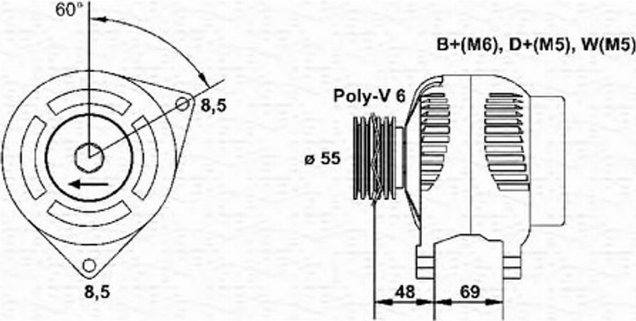 Magneti Marelli 063341352010 - Regulator napona generatora www.molydon.hr