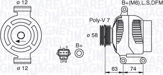 Magneti Marelli 063388502010 - Alternator www.molydon.hr