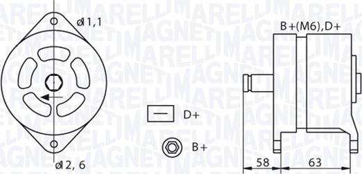 Magneti Marelli 063320049010 - Alternator www.molydon.hr