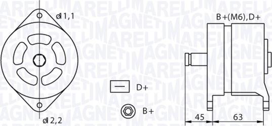 Magneti Marelli 063320070010 - Alternator www.molydon.hr
