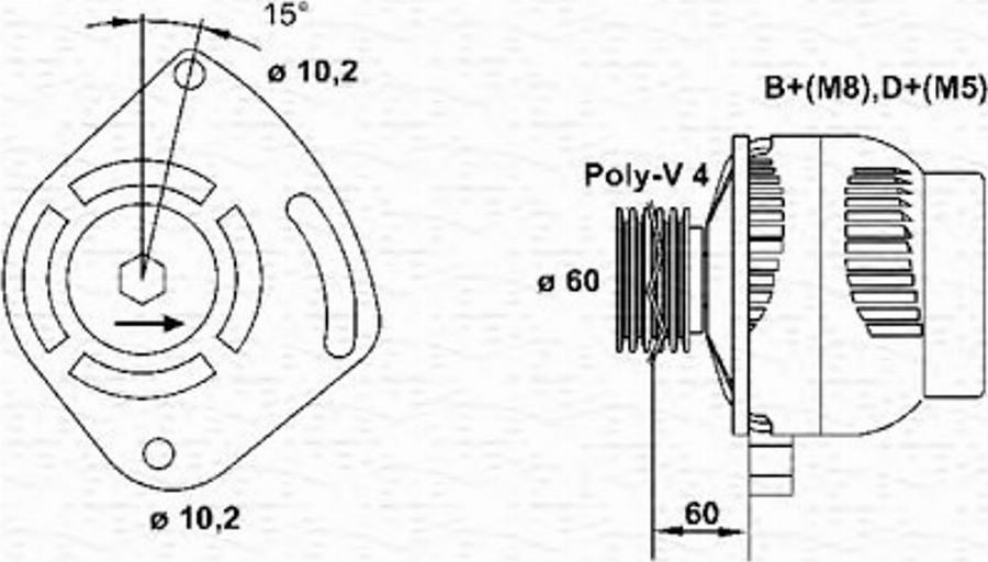 Magneti Marelli 063321605010 - Alternator www.molydon.hr