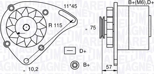 Magneti Marelli 063321067010 - Alternator www.molydon.hr