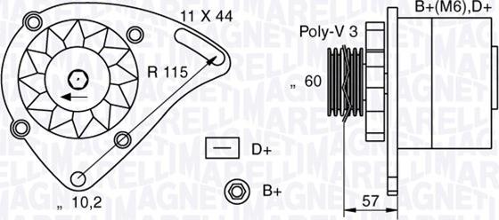 Magneti Marelli 063321173010 - Alternator www.molydon.hr