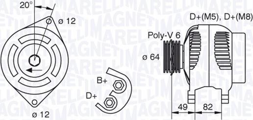 Magneti Marelli 063321854010 - Alternator www.molydon.hr