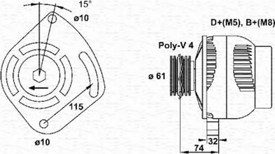 Magneti Marelli 063321863010 - Alternator www.molydon.hr