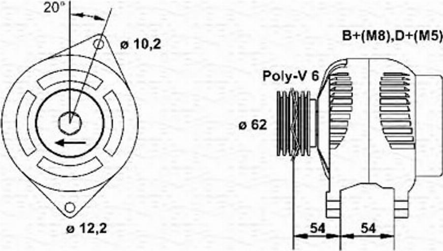 Magneti Marelli 063321809010 - Alternator www.molydon.hr