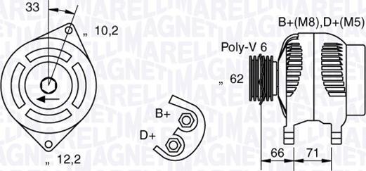 Magneti Marelli 063321332010 - Alternator www.molydon.hr