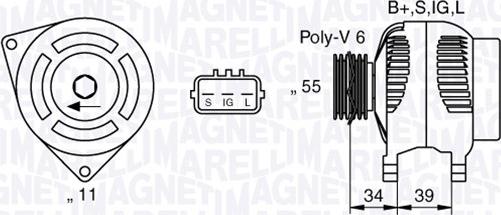 Magneti Marelli 063377430010 - Alternator www.molydon.hr