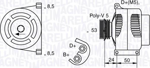 Magneti Marelli 063377009010 - Alternator www.molydon.hr