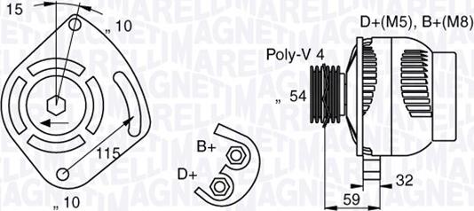 Magneti Marelli 063377001010 - Alternator www.molydon.hr