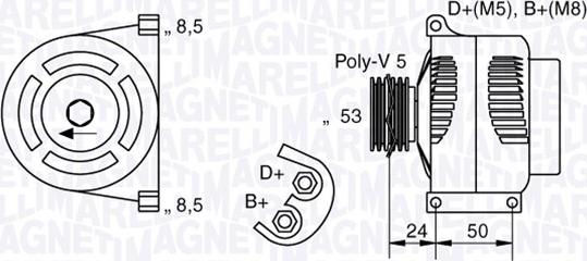 Magneti Marelli 063377002010 - Alternator www.molydon.hr