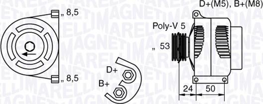 Magneti Marelli 063377007010 - Alternator www.molydon.hr