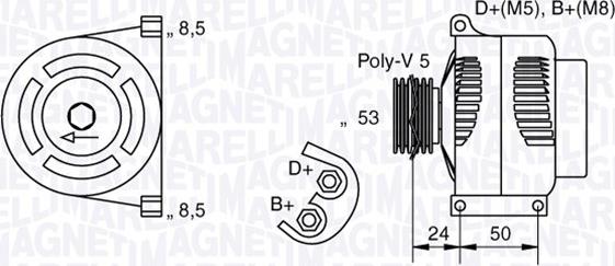 Magneti Marelli 063377010010 - Alternator www.molydon.hr