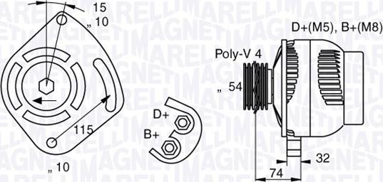 Magneti Marelli 063377011010 - Alternator www.molydon.hr