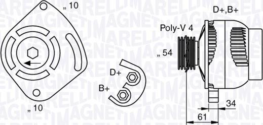 Magneti Marelli 063377030010 - Alternator www.molydon.hr