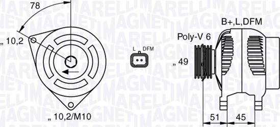 Magneti Marelli 063377301010 - Alternator www.molydon.hr