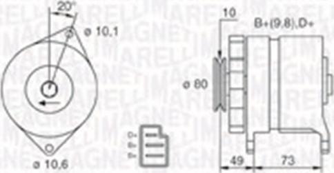 Magneti Marelli 063730016010 - Alternator www.molydon.hr