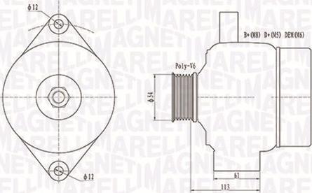 Magneti Marelli 063731952010 - Alternator www.molydon.hr