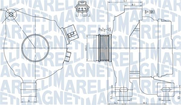 Magneti Marelli 063731966010 - Alternator www.molydon.hr