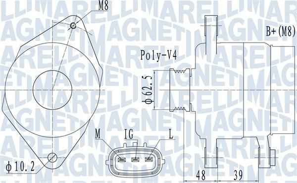 Magneti Marelli 063731517010 - Alternator www.molydon.hr