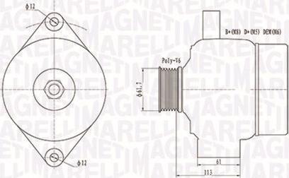 Magneti Marelli 063731890010 - Alternator www.molydon.hr